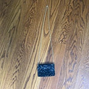 Small black Sequence purse